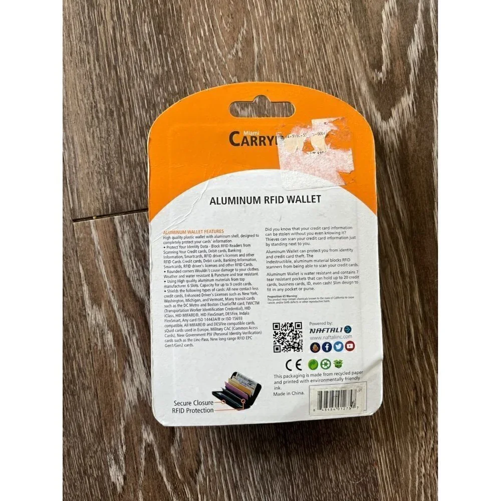 Aluminum RFID Wallet